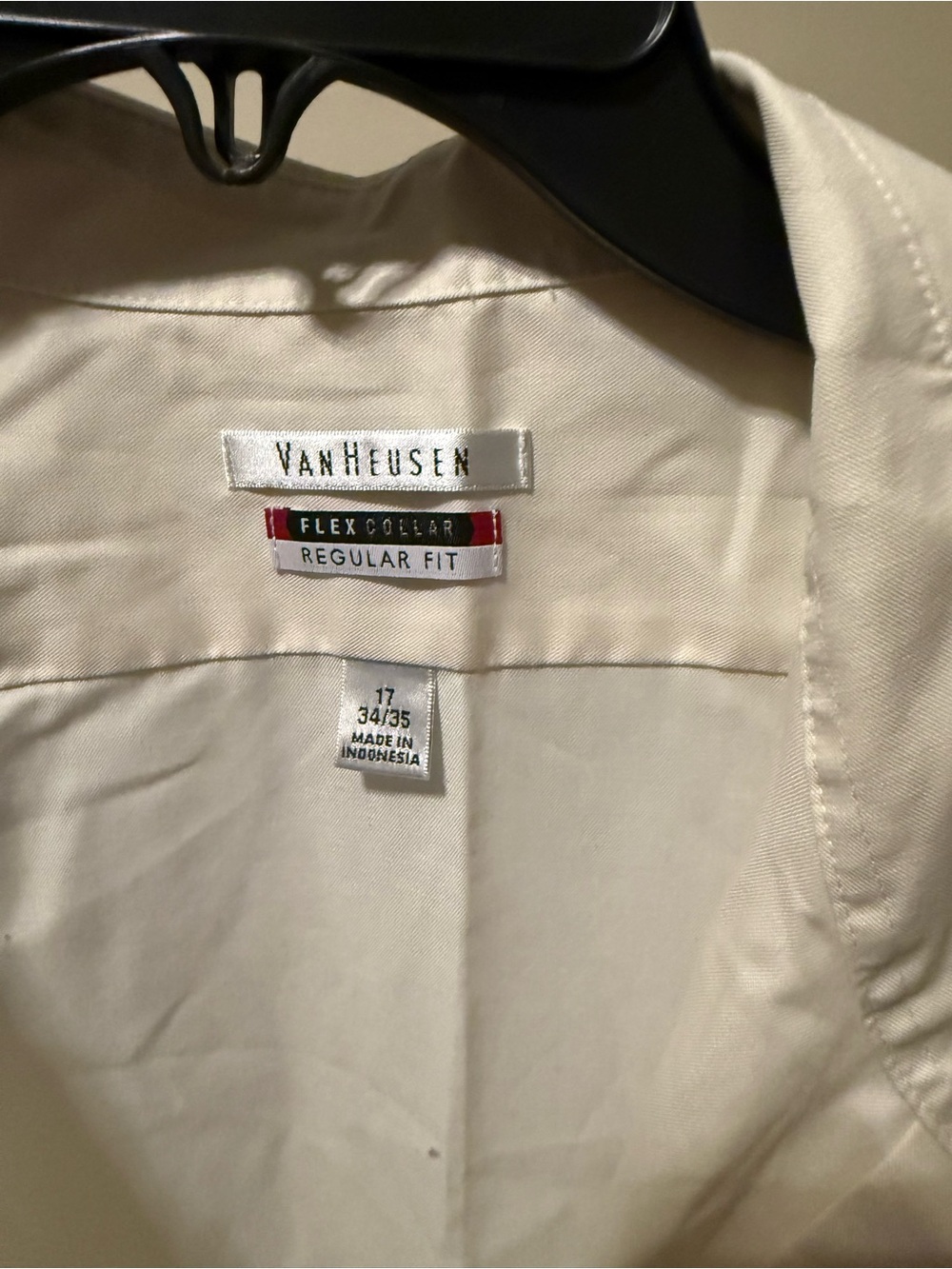 Van Heusen Men's Dress Shirt in Ivory